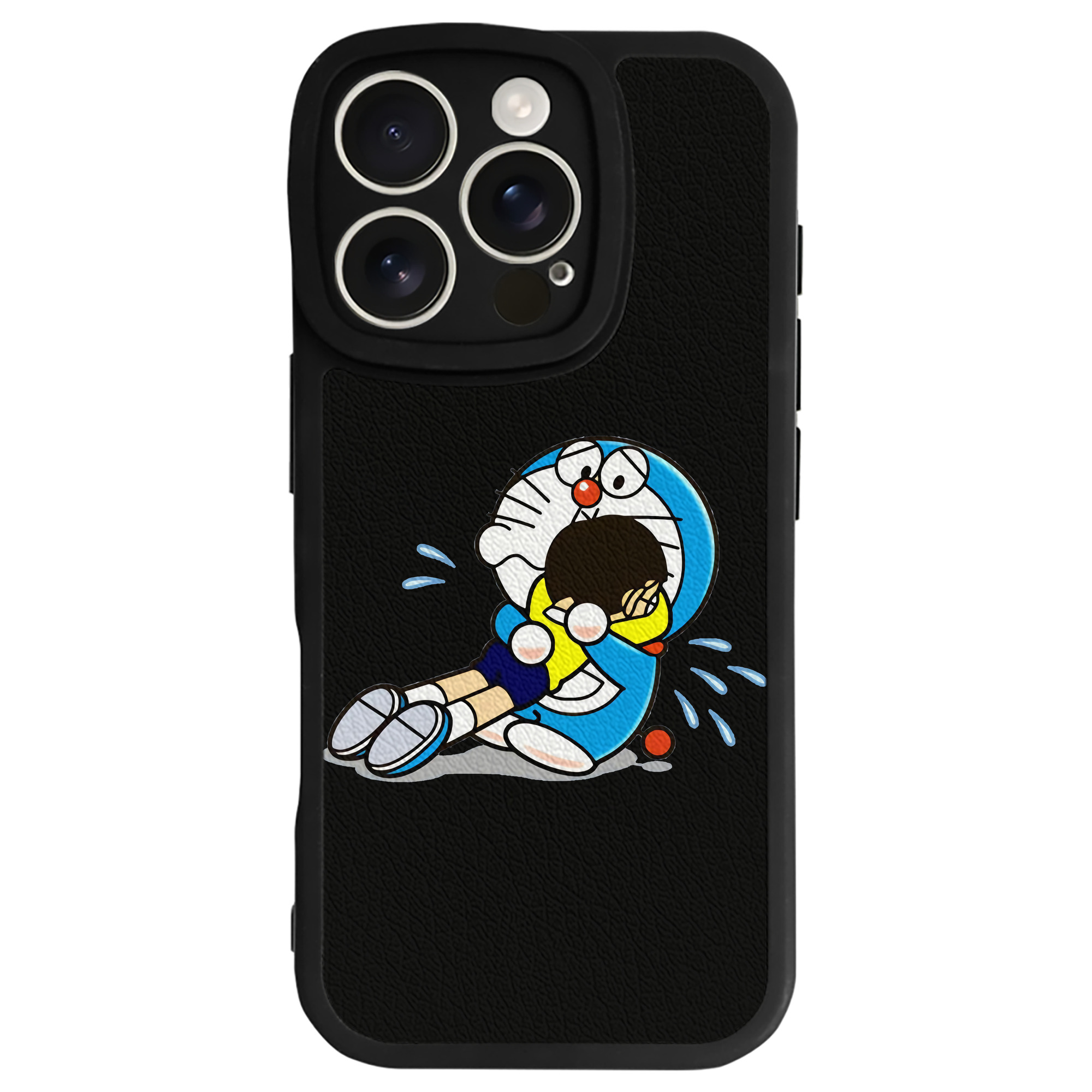 （画像用） ドラえもん Doraemon 【iPhone 16シリーズ対応】シリコンスマホケース（レザー調） 材質：シリコン